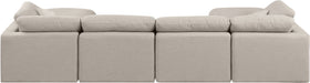 Indulge - Linen 6 Piece Modular Double Chaise Sectional - Simple Home Plus