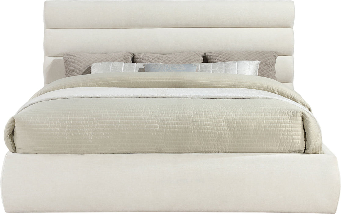 Adam - Chenille Fabric Bed With 52" Headboard - Simple Home Plus