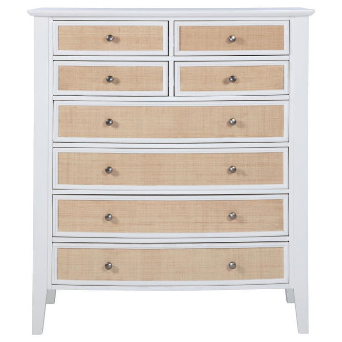 Bexhill - 8-Drawer Chest Of Drawers - White - Simple Home Plus
