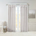 Emilia - 95" Twist Tab Lined Window Curtain - Silver - Simple Home Plus
