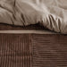 Dallas - 7 Piece California King Comforter Set - Brown - Simple Home Plus