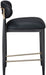 Riccio - Stool - Black And Gold Frame - Simple Home Plus