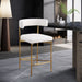 Rivage - Durable Stool With Gold Frame (Set of 2) - Simple Home Plus