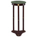 Edite - Round Marble Top Accent Side Table - Merlot - Simple Home Plus