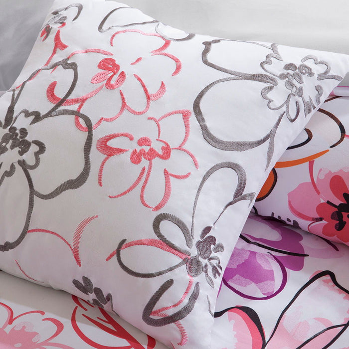 Olivia - Comforter Set - Pink - Simple Home Plus