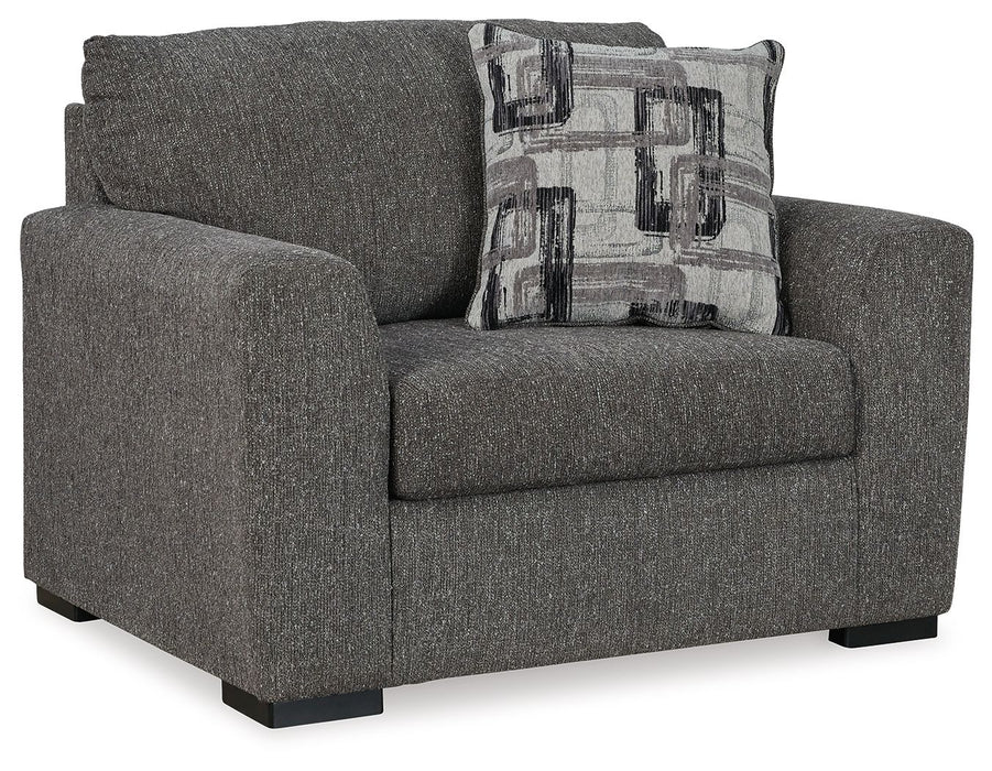 Gardiner - 2 Pc. - Chair And A Half, Ottoman - Pewter - Simple Home Plus