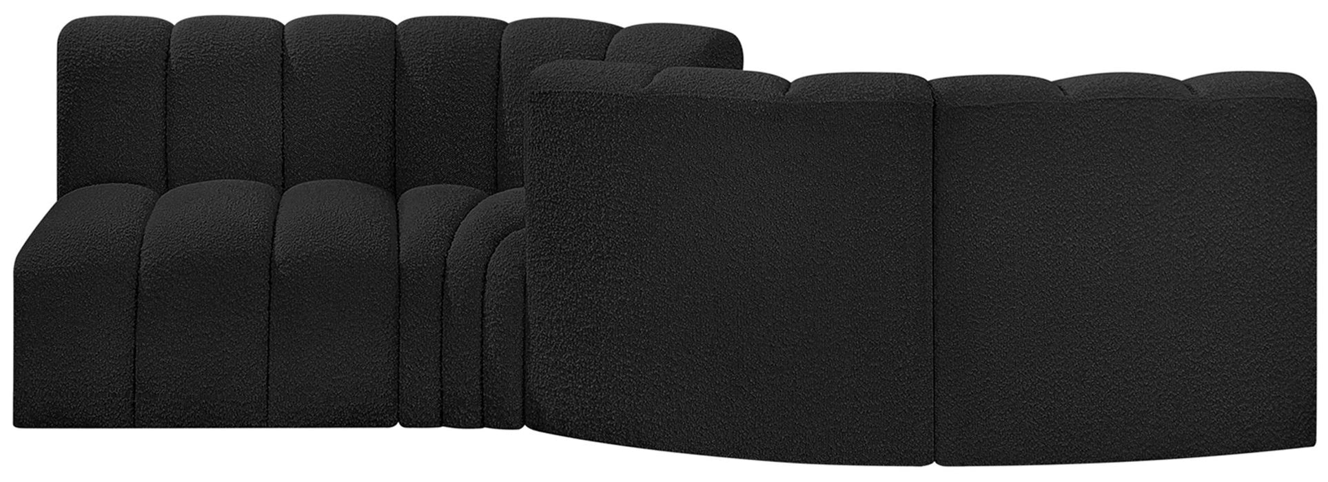 Arc - Boucle Fabric 4 Piece Sofa - Simple Home Plus