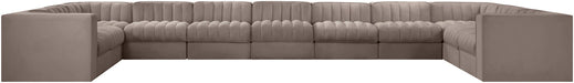 Rummi - Velvet Performance Fabric Upholstered 11 Piece Modular Sectional - Simple Home Plus