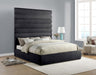 Adam - Chenille Fabric Bed With 89" Headboard - Simple Home Plus
