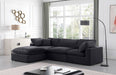 Comfy - 4 Piece Velvet Modular Sectional With Chaise - Simple Home Plus