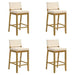 Yaneli - Contemporary Natural Wood Bar Height Kitchen Bar Stool - Simple Home Plus