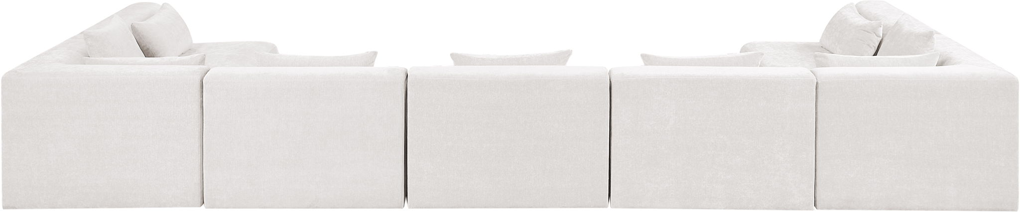 Stellar - 7 Piece Chenille Fabric Upholstered Modular Sectional - Simple Home Plus