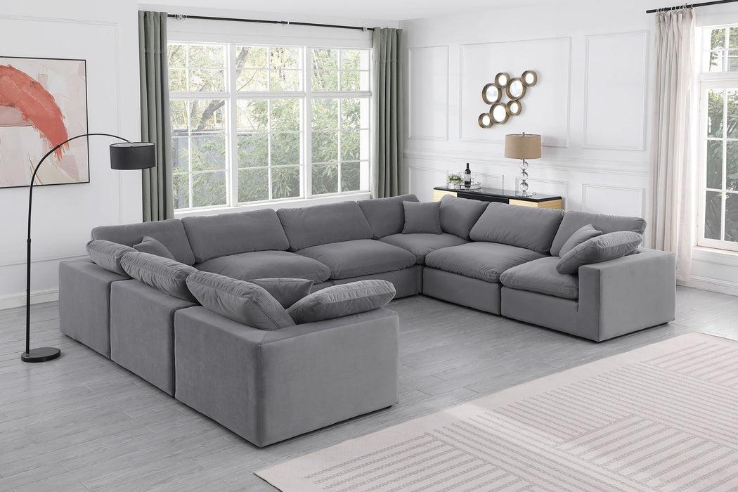 Comfy - 8 Piece Velvet Modular Sectional - Simple Home Plus
