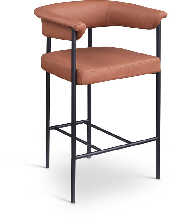 Malin - Faux Leather Counter Stool (Set of 2) - Simple Home Plus