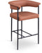 Malin - Faux Leather Counter Stool (Set of 2) - Simple Home Plus