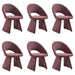Angelina - Modern Curved Back Upholstered Dining Chair - Simple Home Plus