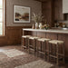 Entwine - Vegan Leather Upholstered Backless Counter Stool - Painted Brown - Simple Home Plus