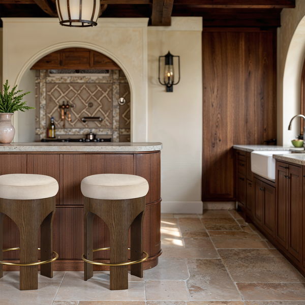 Bocceli - Counter Stool - Brown Base