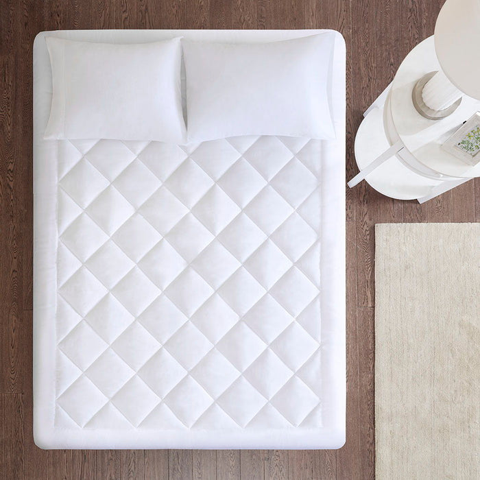 Serenity - Twin Waterproof 3M Scotchgard Moisture Treatment Mattress Protector Pad - White - Simple Home Plus