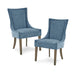 Ultra - Dining Side Chair (Set of 2) - Blue - Simple Home Plus