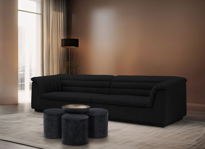 Petal - Coffee Table - Black Terazzo