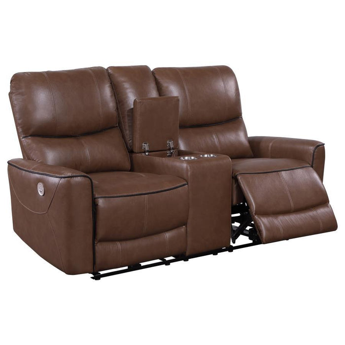 Greenfield - Upholstered Power Reclining Loveseat - Simple Home Plus