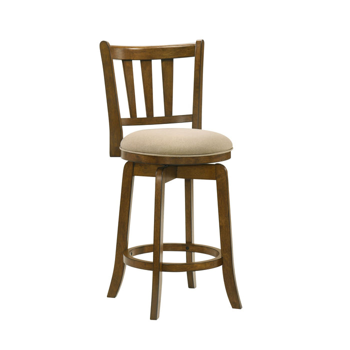 Wren - Modern Farmhouse Swivel Wood Counter Height Kitchen Bar Stool - Simple Home Plus