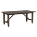 Matisse - Rectangular Wood Dining Table - Dark Brown - Simple Home Plus