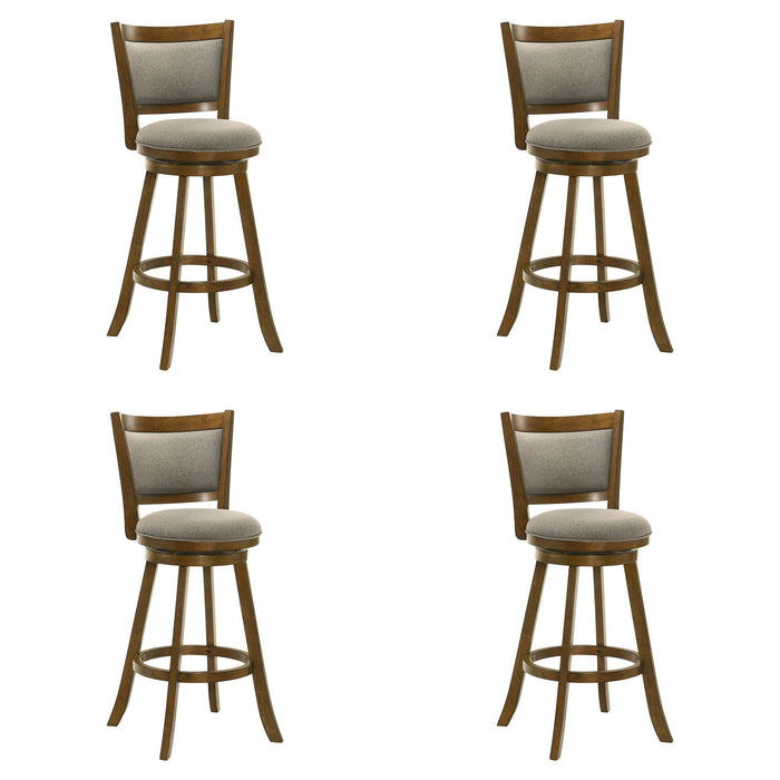 Aiden - Modern Farmhouse Swivel Wood Bar Height Kitchen Bar Stool - Simple Home Plus