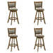 Aiden - Modern Farmhouse Swivel Wood Bar Height Kitchen Bar Stool - Simple Home Plus