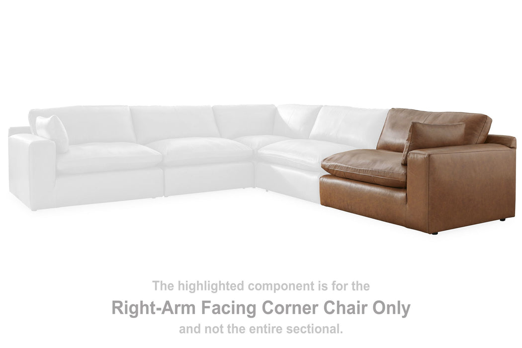 Emilia - Raf Corner Chair - Caramel - Simple Home Plus
