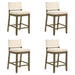 Yaneli - Contemporary Natural Wood Counter Height Kitchen Bar Stool - Simple Home Plus