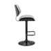 Leland - Adjustable Bar Stool - Gray / Black - Simple Home Plus