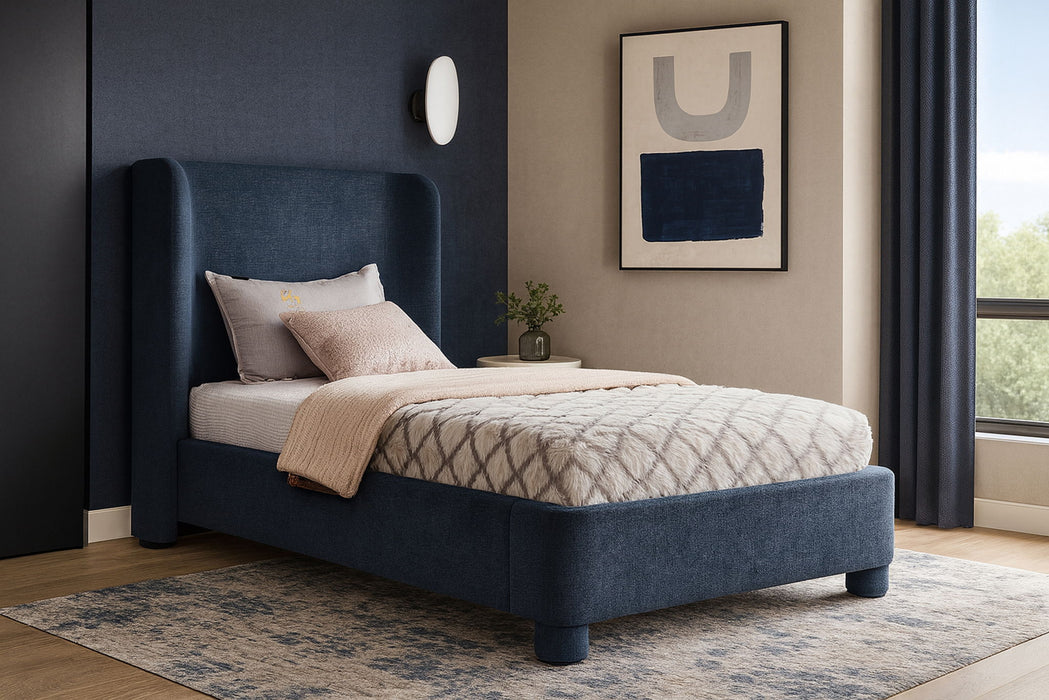 Penny - Chenille Fabric Bed - Simple Home Plus