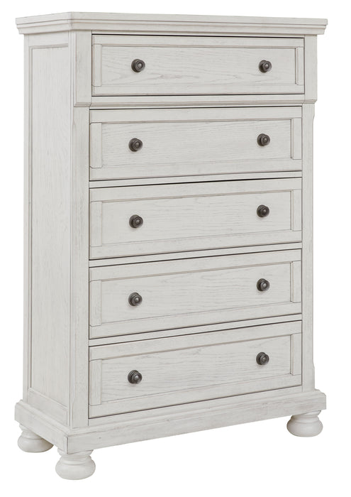 Robbinsdale - Antique White - Five Drawer Chest - Simple Home Plus