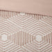 Ellipse - King Comforter Set - Blush - Simple Home Plus