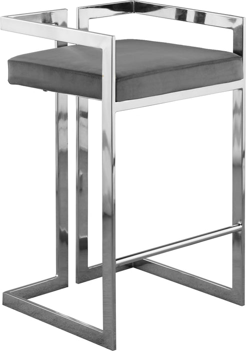 Ezra - Stool with Chrome Legs (Set of 2) - Simple Home Plus