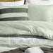 Blais - King Stripe Textured Print Comforter Set - Sage - Simple Home Plus