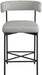 Rivage - Durable Stool With Black Frame (Set of 2) - Simple Home Plus