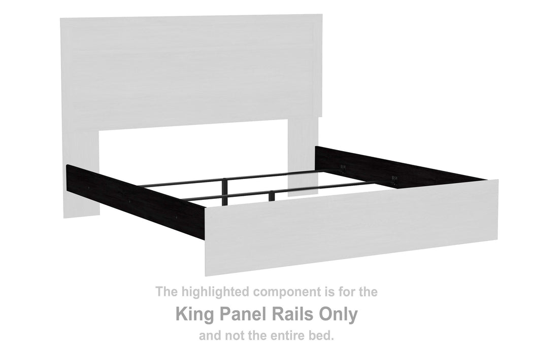 Belachime - King Panel Rails - Charcoal - Simple Home Plus