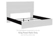 Belachime - King Panel Rails - Charcoal - Simple Home Plus