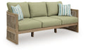 Serena Shores - Beige / Green - Sofa With Cushion - Simple Home Plus