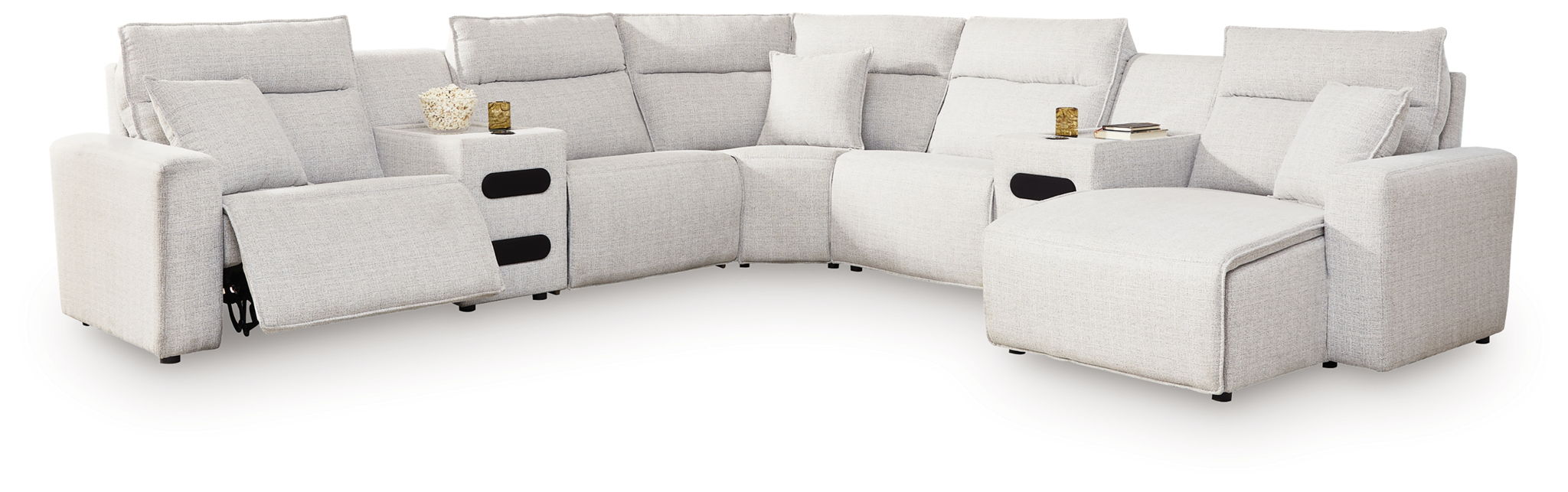 Modmax II - Reclining Sectional - Stone - Simple Home Plus