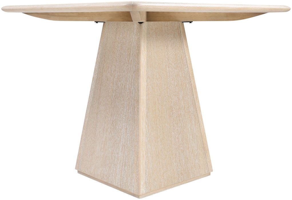 Atrium - Glass Top And Wood Base Dining Table - Simple Home Plus