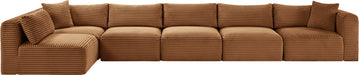 Shaggy - Fabric 6 Piece Modular Sectional - Simple Home Plus
