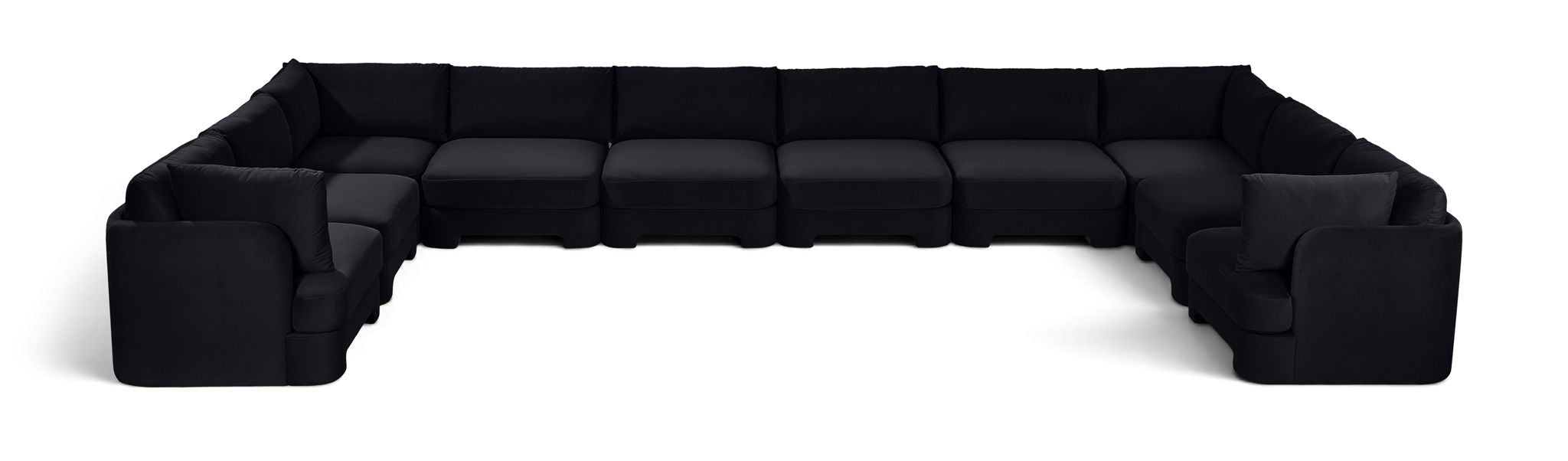 Hammond - Velvet Performance Fabric Upholstered 10 Piece Sectional - Simple Home Plus