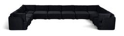 Hammond - Velvet Performance Fabric Upholstered 10 Piece Sectional - Simple Home Plus