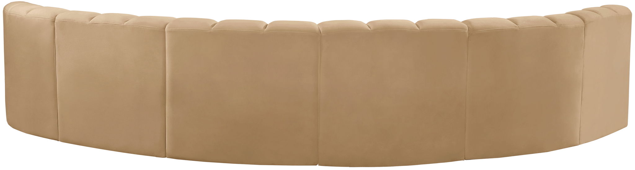 Arc - Velvet 6 Piece U-Shaped Modular Sofa - Simple Home Plus