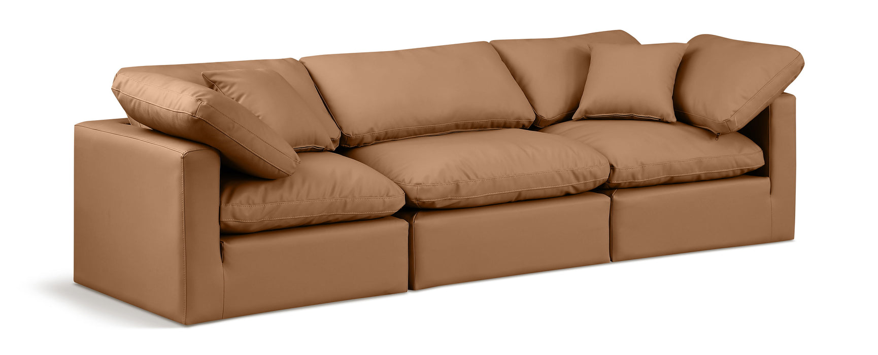 Indulge - Faux Leather 3 Seat Modular Sofa - Simple Home Plus