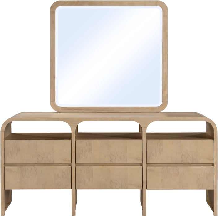 Giada - Solid Wood And Veneer Mirror - Simple Home Plus